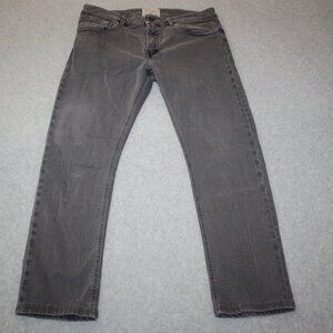 Premium TELERIA Men's 36 X 28 Made in Italy COBRA Gray Jeans